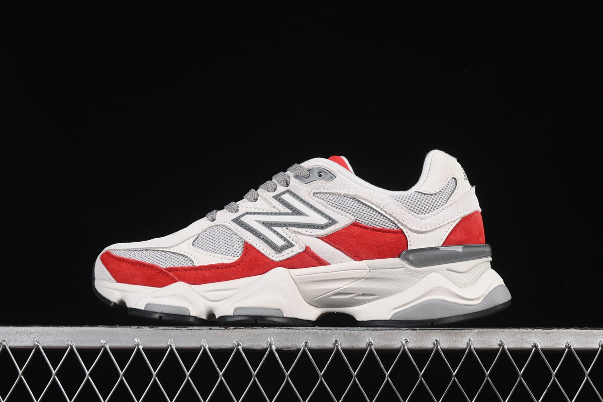 New Balance 9060Crimson Red & Cloud Grey Edition