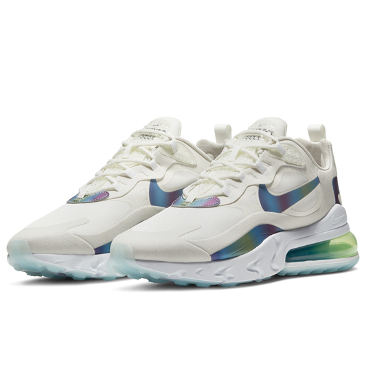 Nike Air Max 270 React, White Iridescent Edition