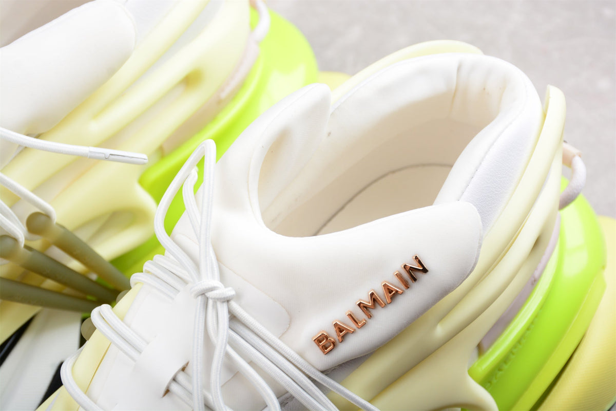 Balmain B-Runner Sneakers White/Yellow Neon Green