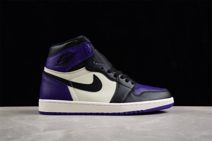 Air Jordan 1 High OG, Black & Purple Edition