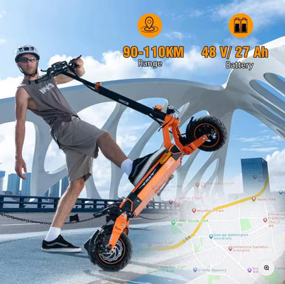 E-Scooter D7/D7 PRO ABE (Premium Version), NFC/Blinker/APP, 90-120KM Reichweite 20,8AH