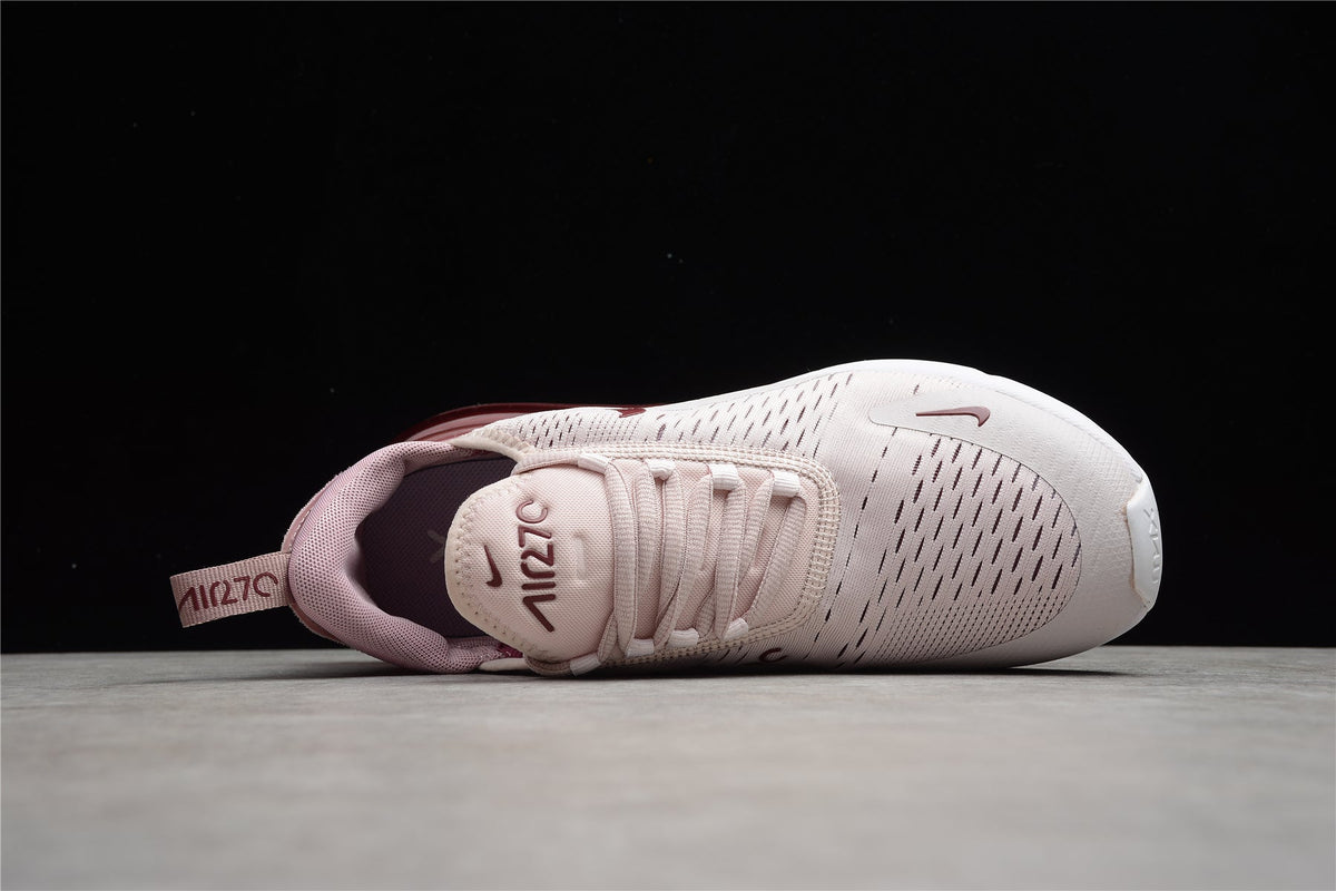 Nike Air Max 270 Light Pink / Burgundy Red accents