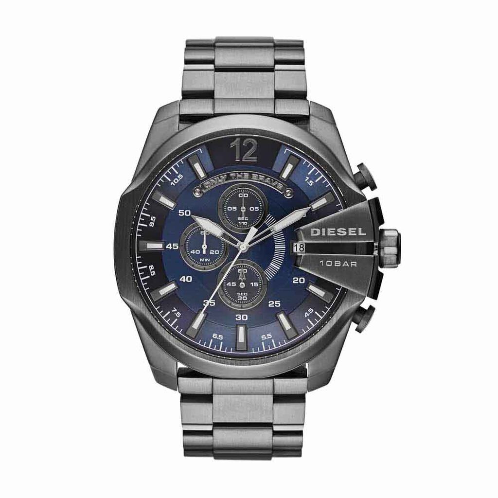 Diesel Mega Chief DZ4329, Gunmetal and Blue, view 1