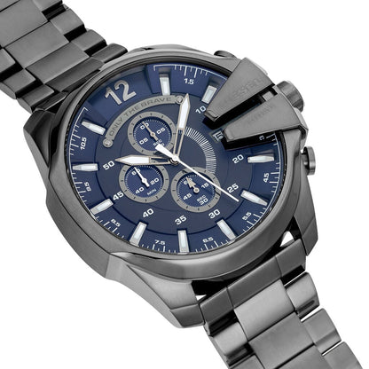 Diesel Mega Chief DZ4329, Gunmetal and Blue, view 2
