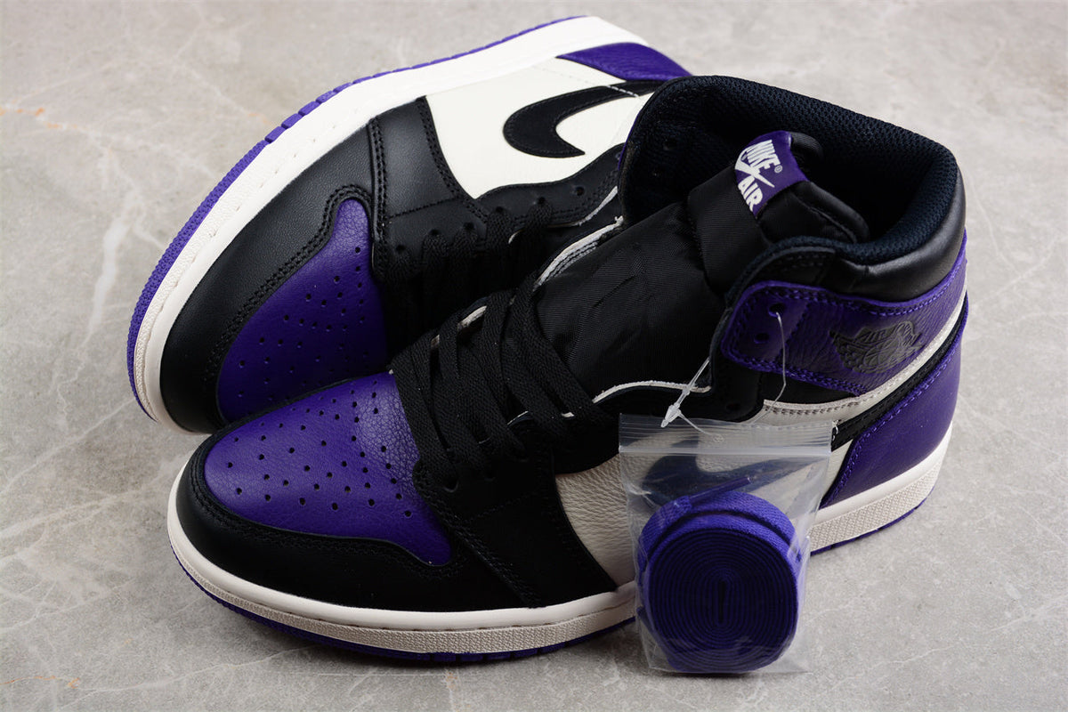 Air Jordan 1 High OG, Black & Purple Edition