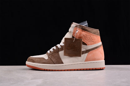 Air Jordan 1 Retro High OG, Sandstone Brown & Ember Orange