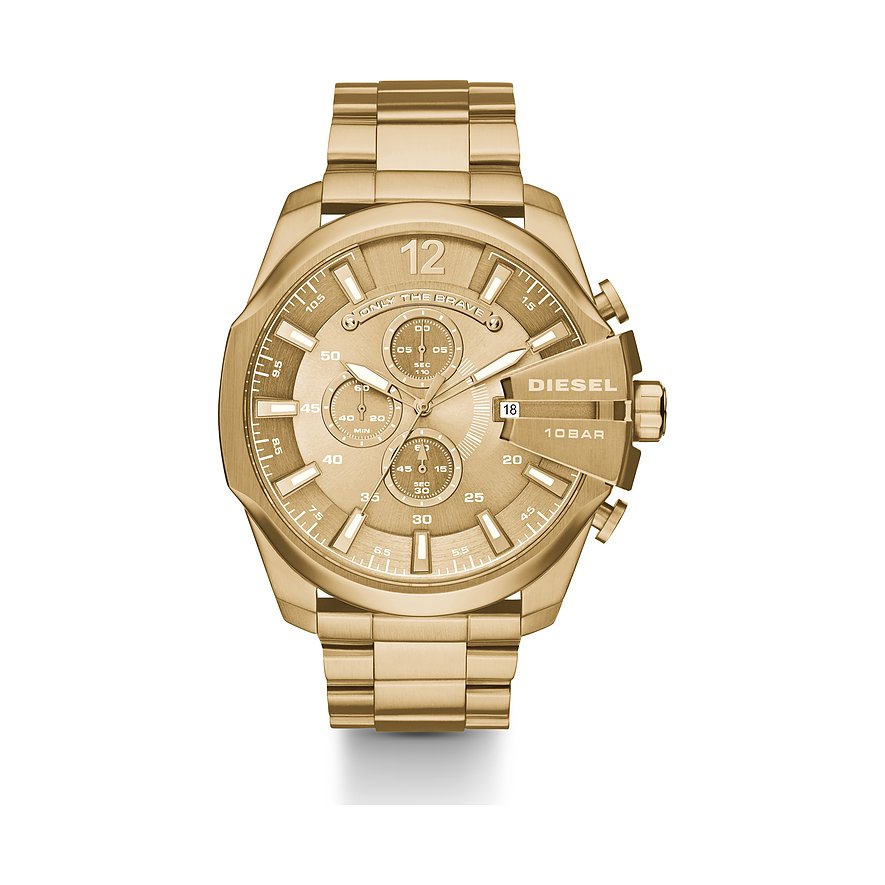 Diesel Mega Chief DZ4360, Gold Tone, view 1