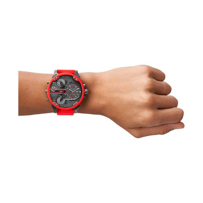 Diesel Mr. Daddy 2.0 DZ7370, Red and Gunmetal, view 2