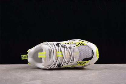 Off-White™ x Nike Zoom Vomero 5, Weiß/Neon-Gelb/Schwarz