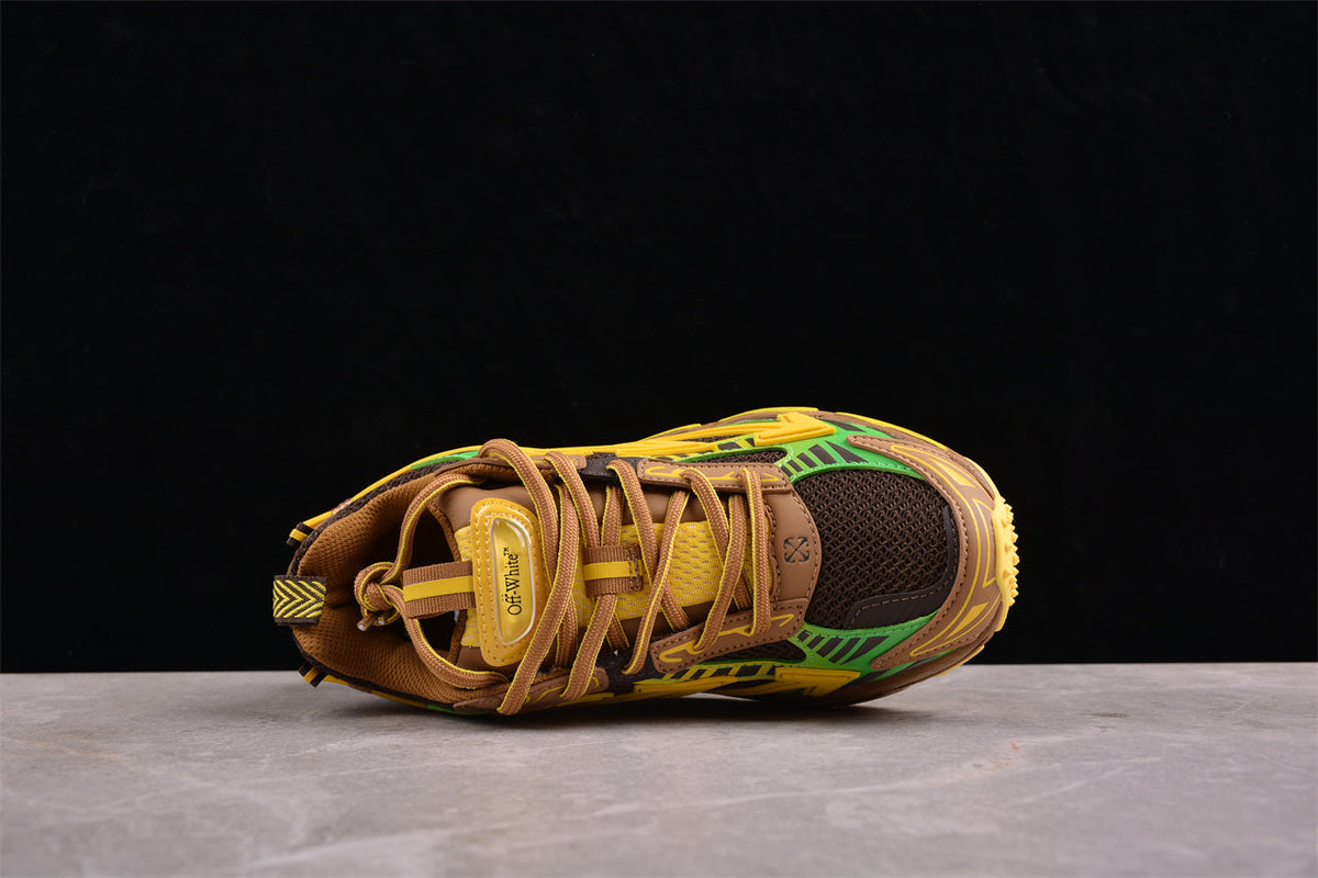 Off-White™ x Nike Terra Forma in einem gelb-braun-grün-