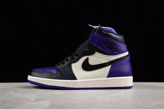 Air Jordan 1 High OG, Black & Purple Edition
