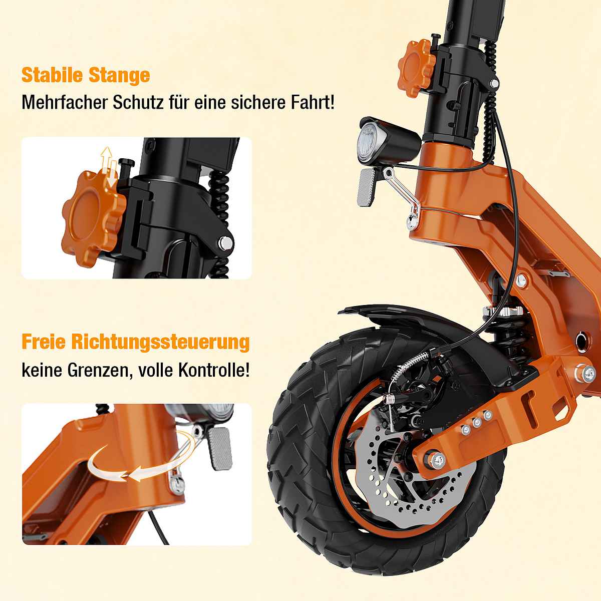 E-Scooter D7/D7 PRO ABE (Premium Version), NFC/Blinker/APP, 90-120KM Reichweite 27 Ah