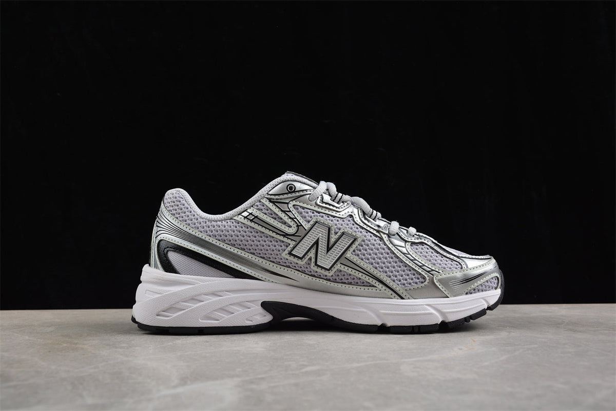 New Balance 2002R in a grey/silver