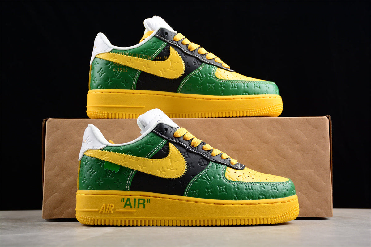Off-White™ x Nike Air Force 1 Low Off-White™ inspired shoes, featuring Louis Vuitton