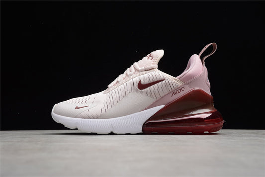 Nike Air Max 270 Light Pink / Burgundy Red accents