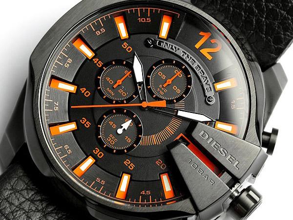 Diesel Mega Chief DZ4291, Black and Orange, view 2