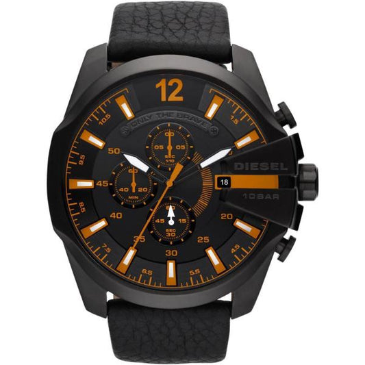 Diesel Mega Chief DZ4291, Black and Orange, view 1