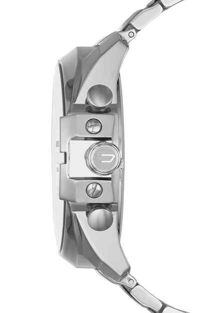 Diesel Mega Chief DZ4308, Silver Tone and Black, view 3