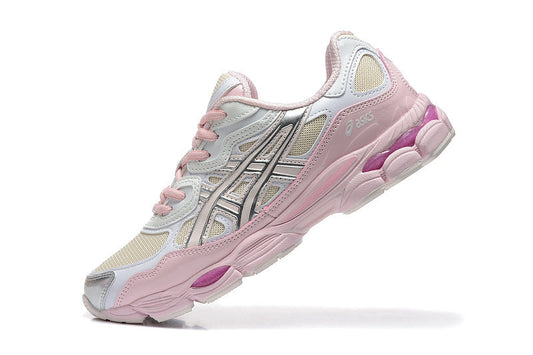 ASICS Retro Runner Sneaker Damen Weiß Rosa Dämpfung