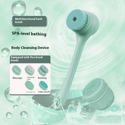Electric Bath Brush Automatic Back Rubbing Long Handle Brush