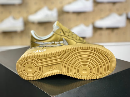 Metallic gold low-top sneakers, product detail 3016