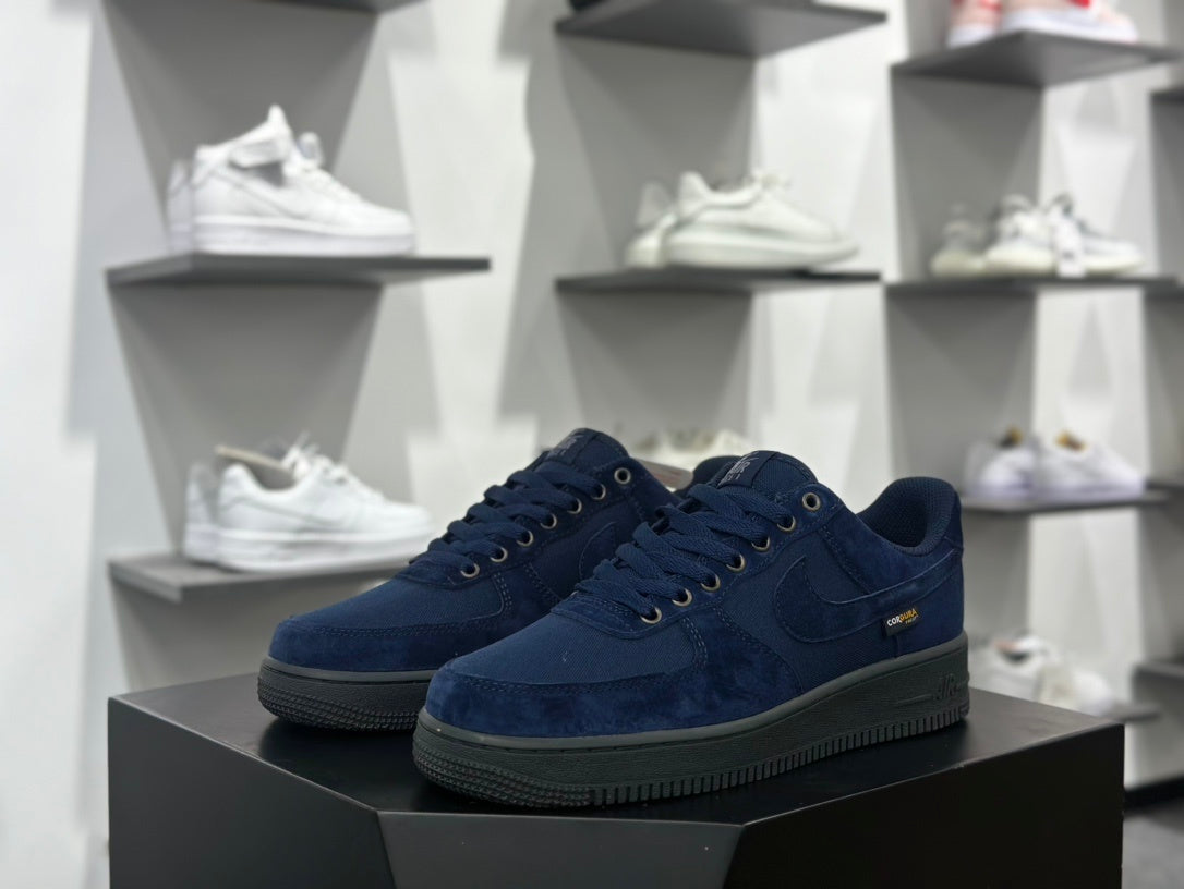 Navy low-top sneaker pair