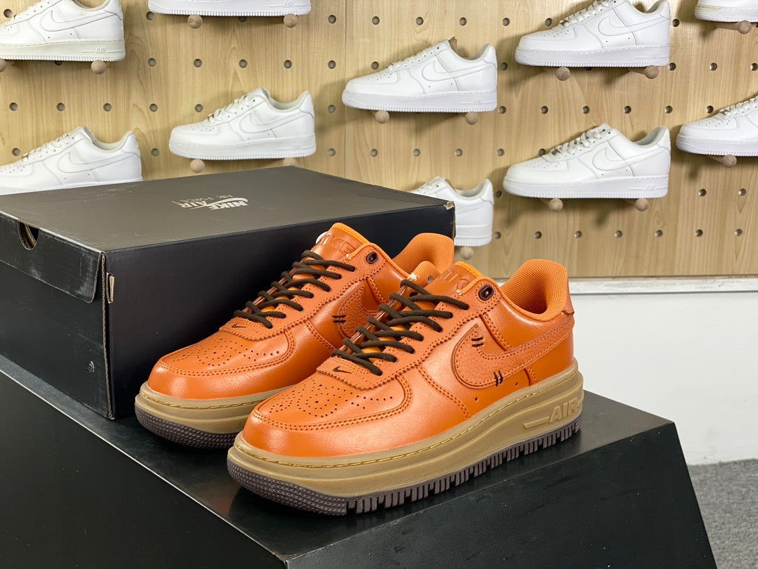 Orange and brown low-top sneakers, product detail 3004