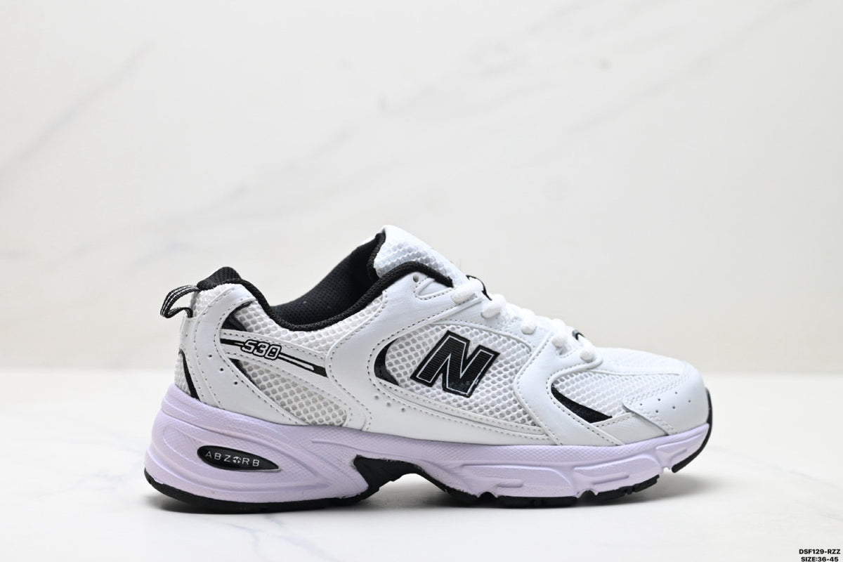 New Balance 530 | White / Black | supplied product photograph